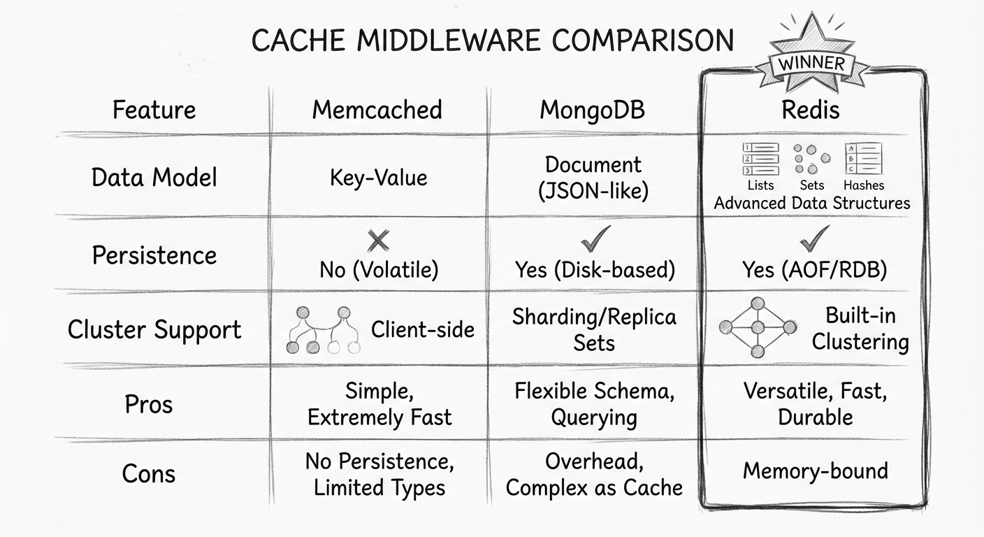 缓存中间件对比